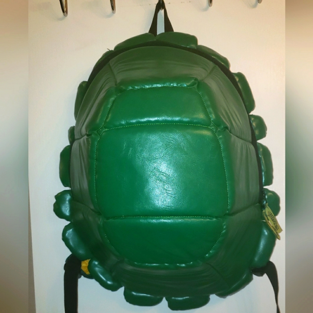 Teenage Mutant Ninja Turtles Shell Backpack Green Vinyl